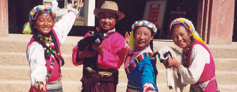 Colorful minorities people from Yunnan