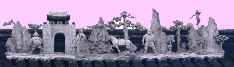Journey to the West figures, Jade Buddha Temple, Shanghai